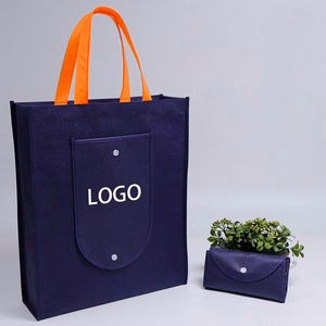 Foldable Non Woven Tote Bag With Pocket