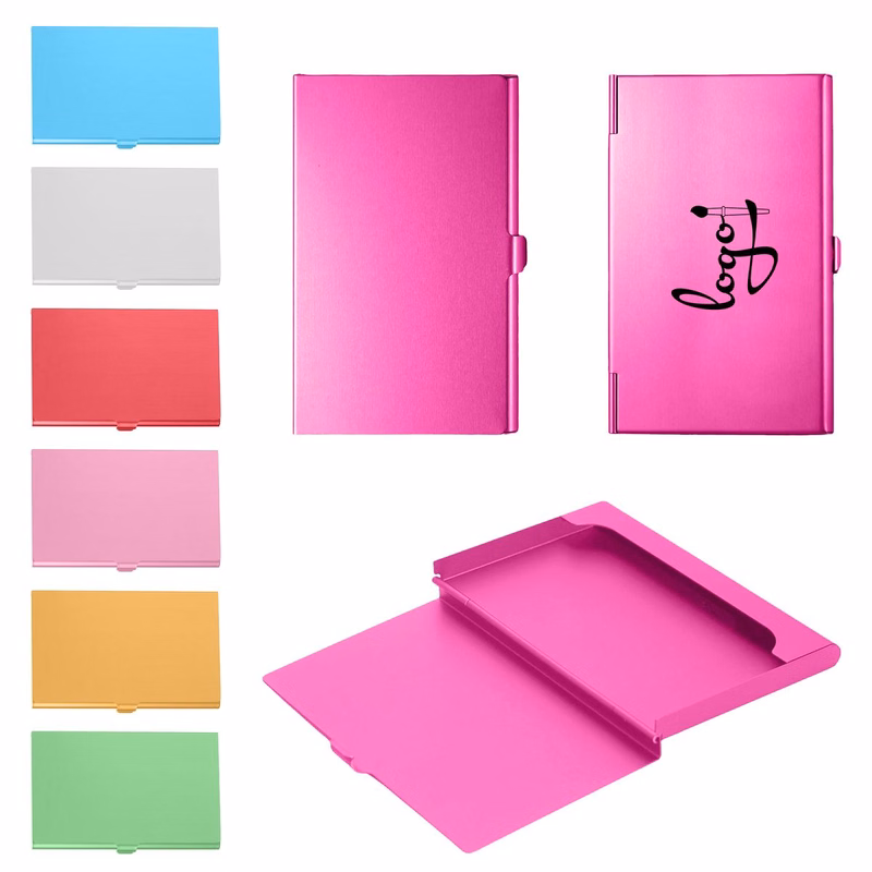 Aluminum Alloy Flip Cover Slim Name Cards Case