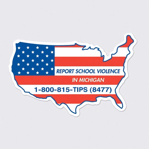 United States Shape Magnet - Full Color