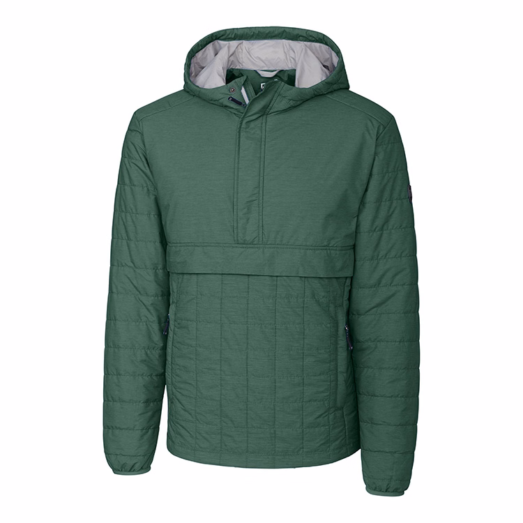 Cutter & Buck Rainier PrimaLoft Men's Eco Insulated Half Zip Popover Quilted Jacket