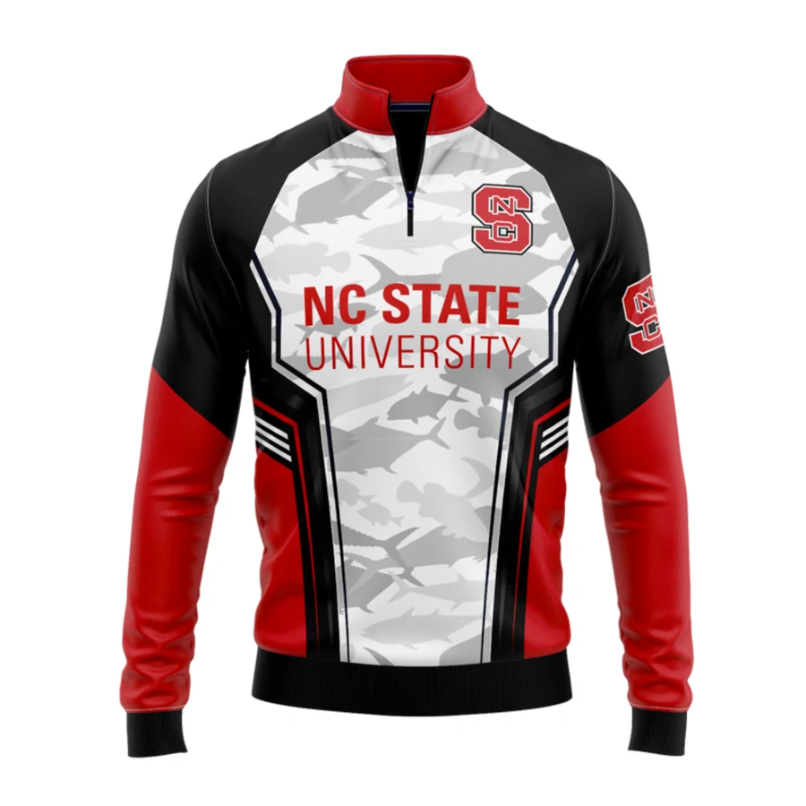 Unisex & Kids' Sublimation Long Sleeve Fishing Quarter Zip 1