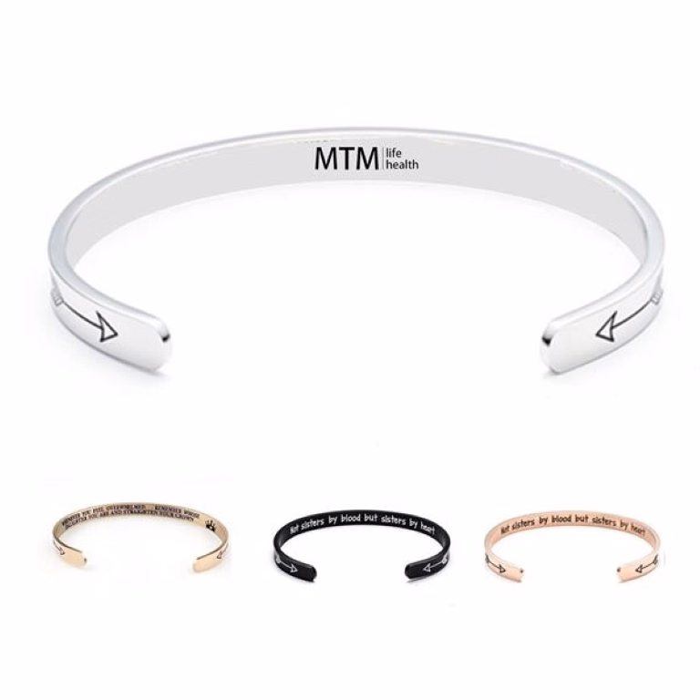 Stainless Steel Carved Couple Chain Bracelet Wrist