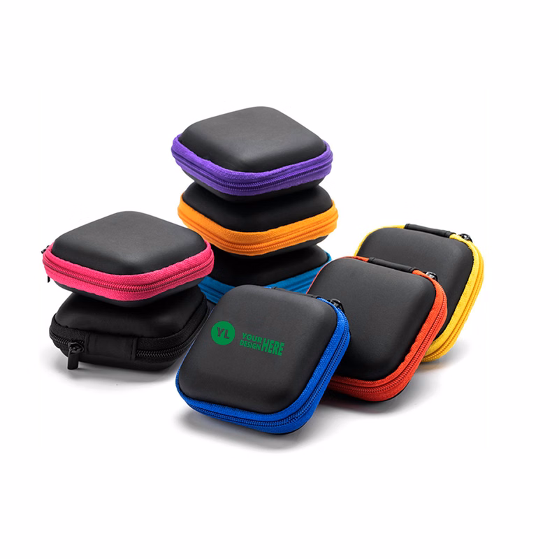 Square Earbuds Carrying Case