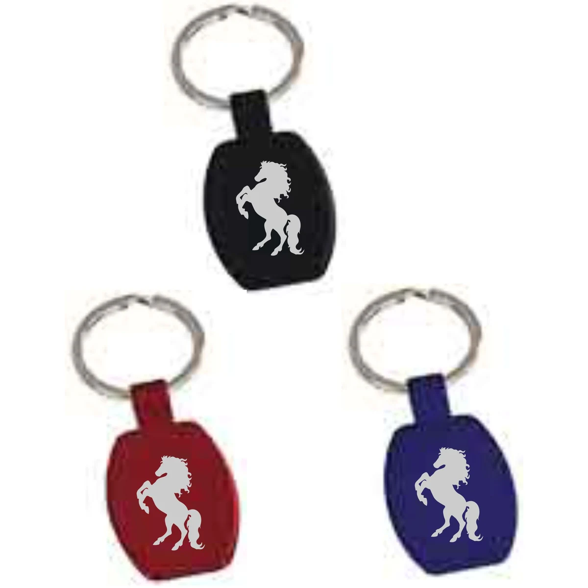 Rectangle Metal Key Chain Laser Engraved 1