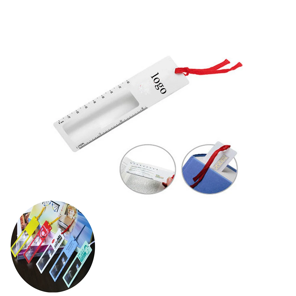 PVC Bookmark Magnifier With Silk Ribbon 1
