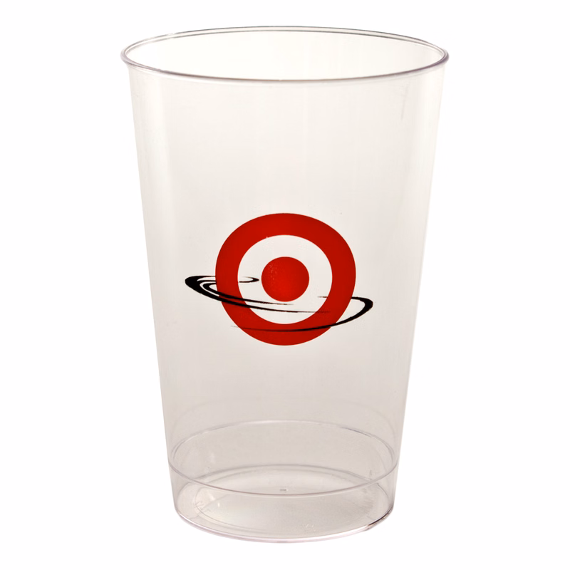 12oz. Clear Plastic Hard-Sided Tumbler