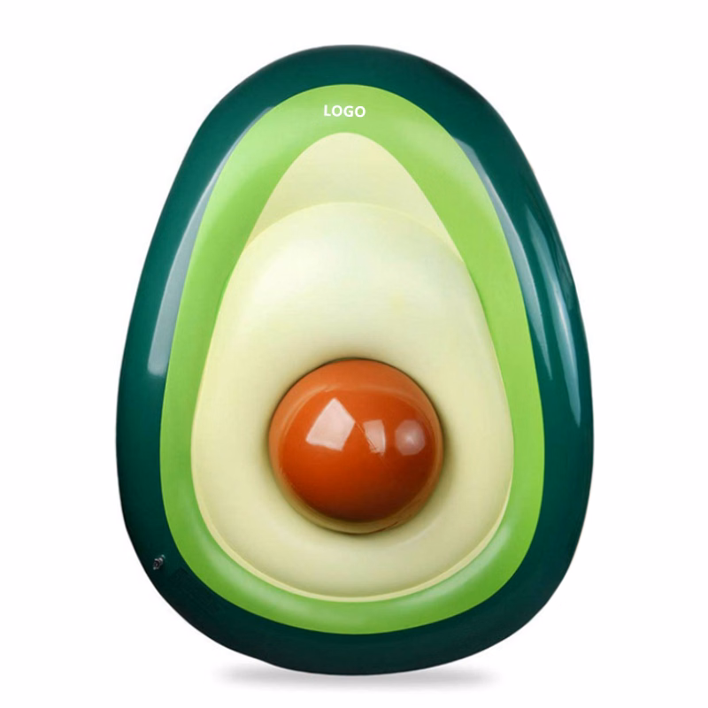 Inflatable avocado floating row