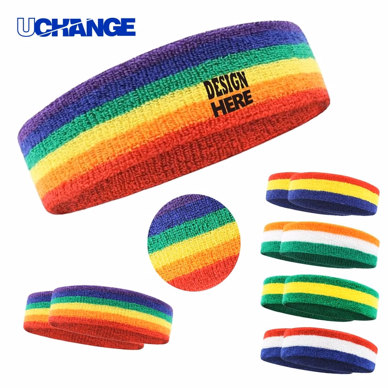Pride Rainbow Sweatband Headband