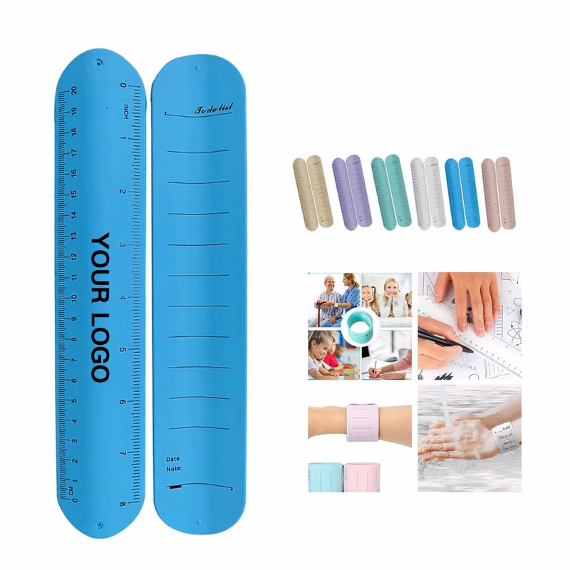 Writable Silicone Wristband with Ruler