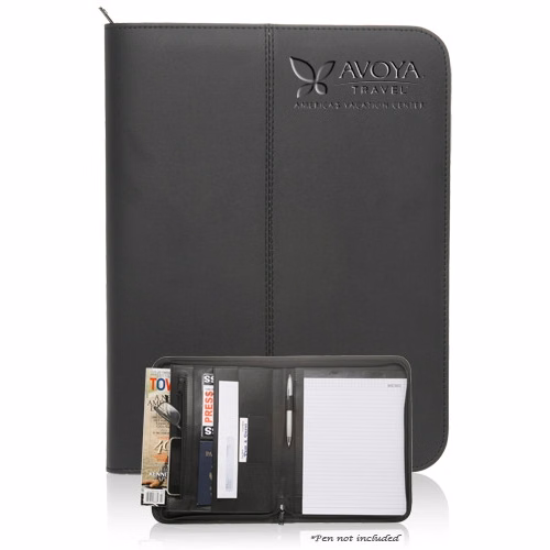 Black Stitched Portfolio - 10" W x 13.25" H