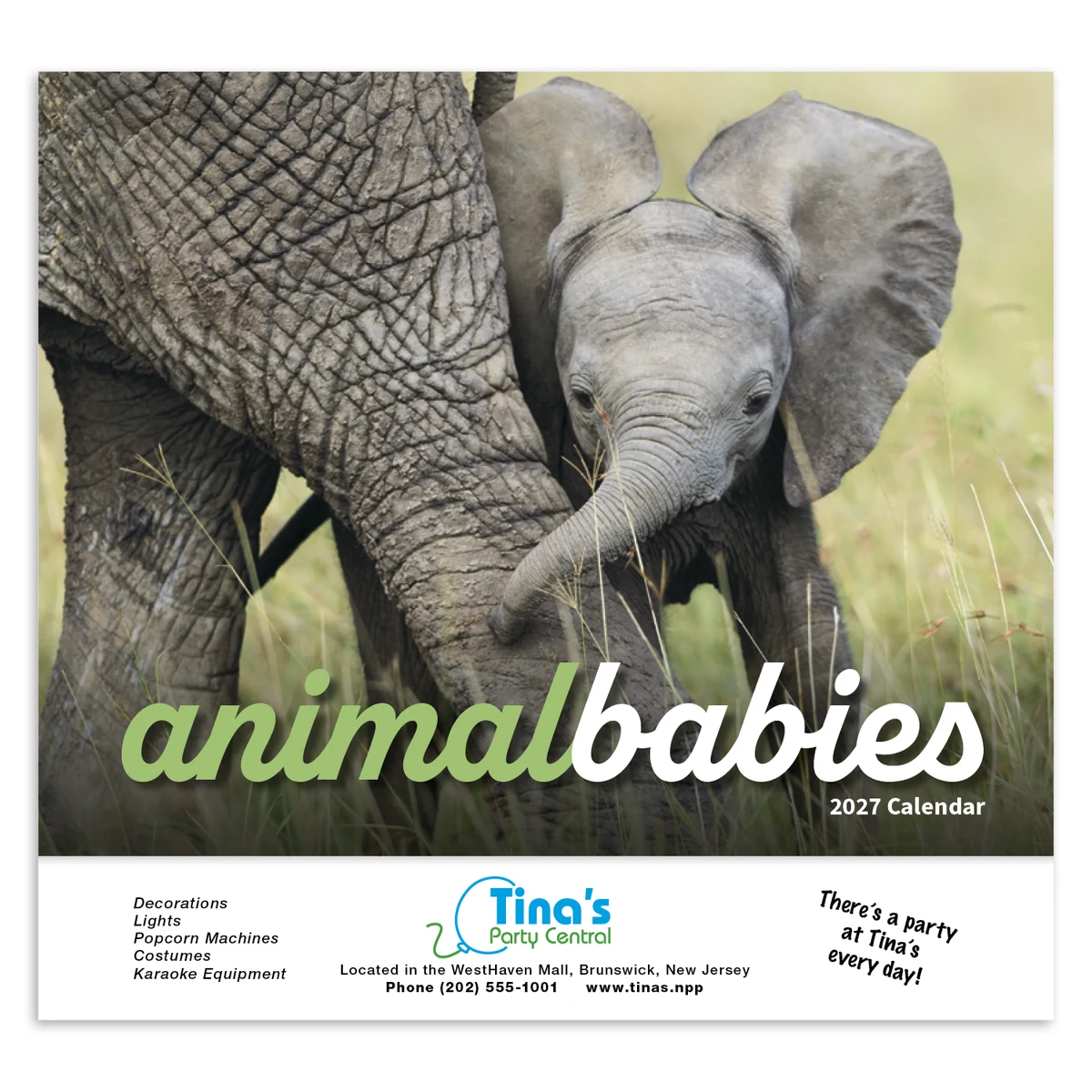 HotLine® Products Animal Babies Appointment Calendar - Stapled 1