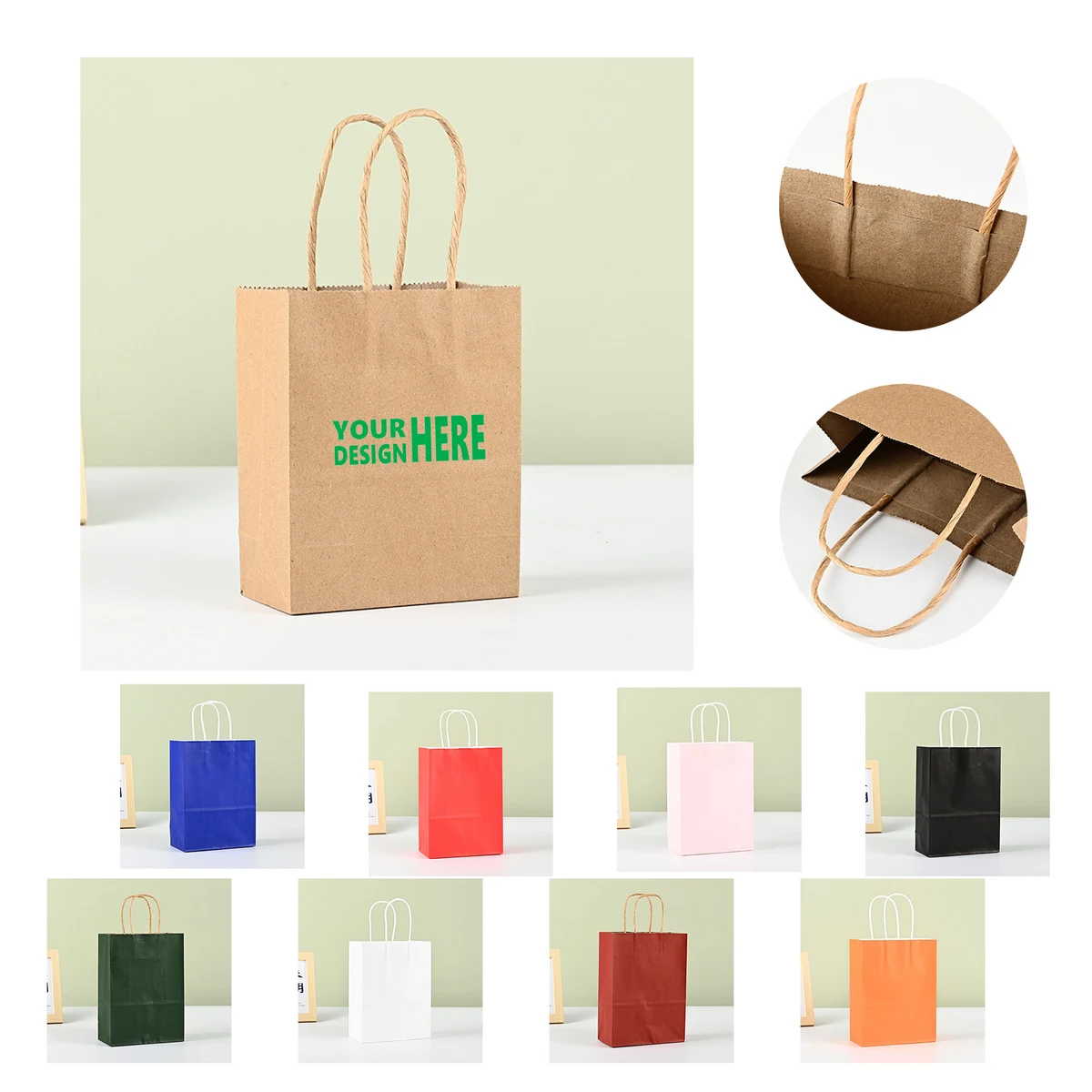 Multiple Color Kraft Paper Bag 1