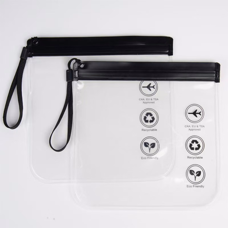 Clear Quart Size Travel Toiletry Bag