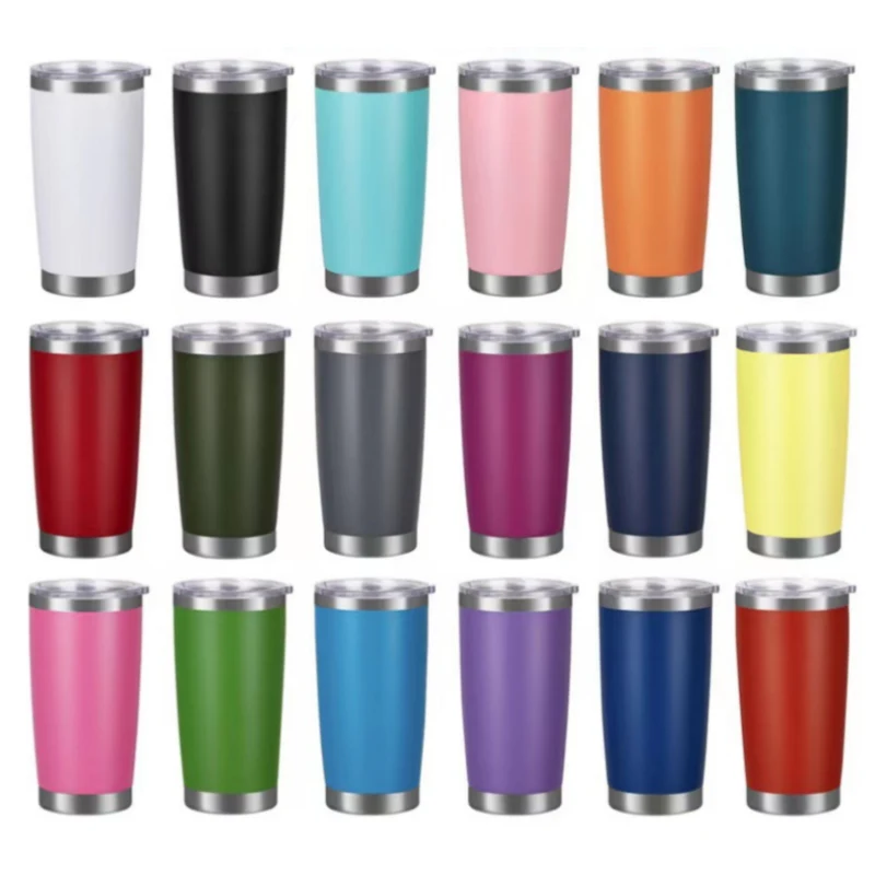 20oz Stainless Steel Thermos Cup with Lid 1