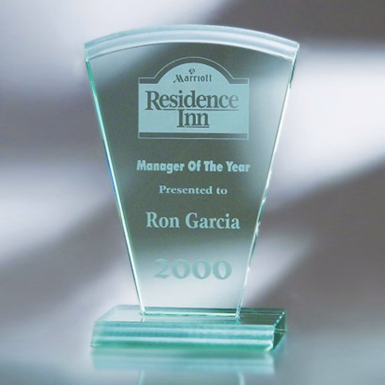 10-5/8" Award- Awards, Trophy-Fan, Waterfall Edge_D338GA