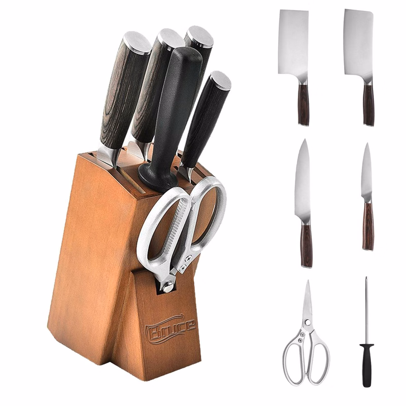 7-Piece Stainless Steel Kitchen Knife Set