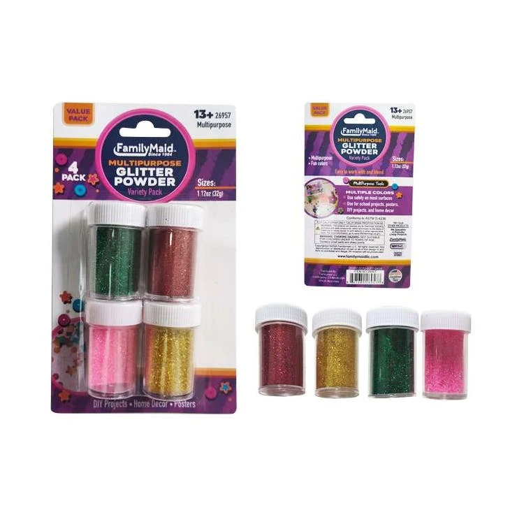Glitter Powder 0.28 oz - 4 Pack 1