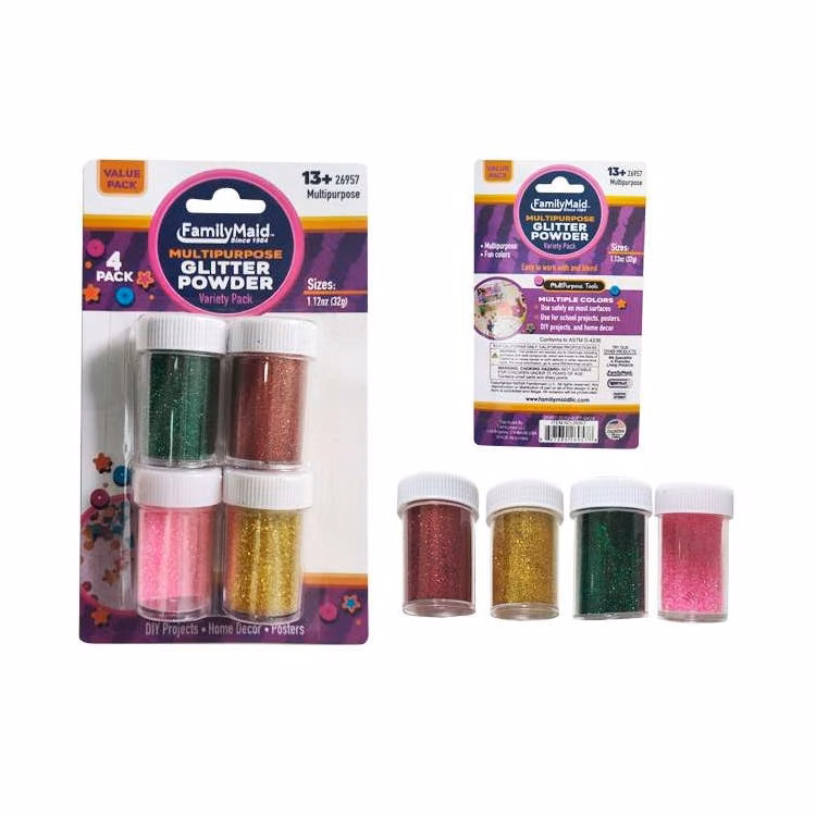 Glitter Powder 0.28 oz - 4 Pack