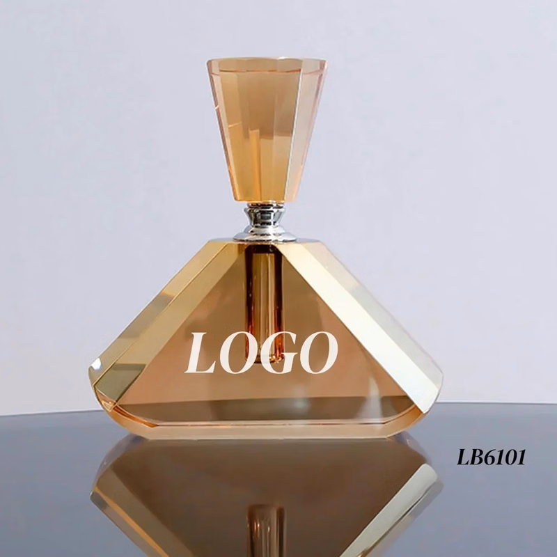Empty Refillable Crystal Perfume Bottle Carved 3-5ML