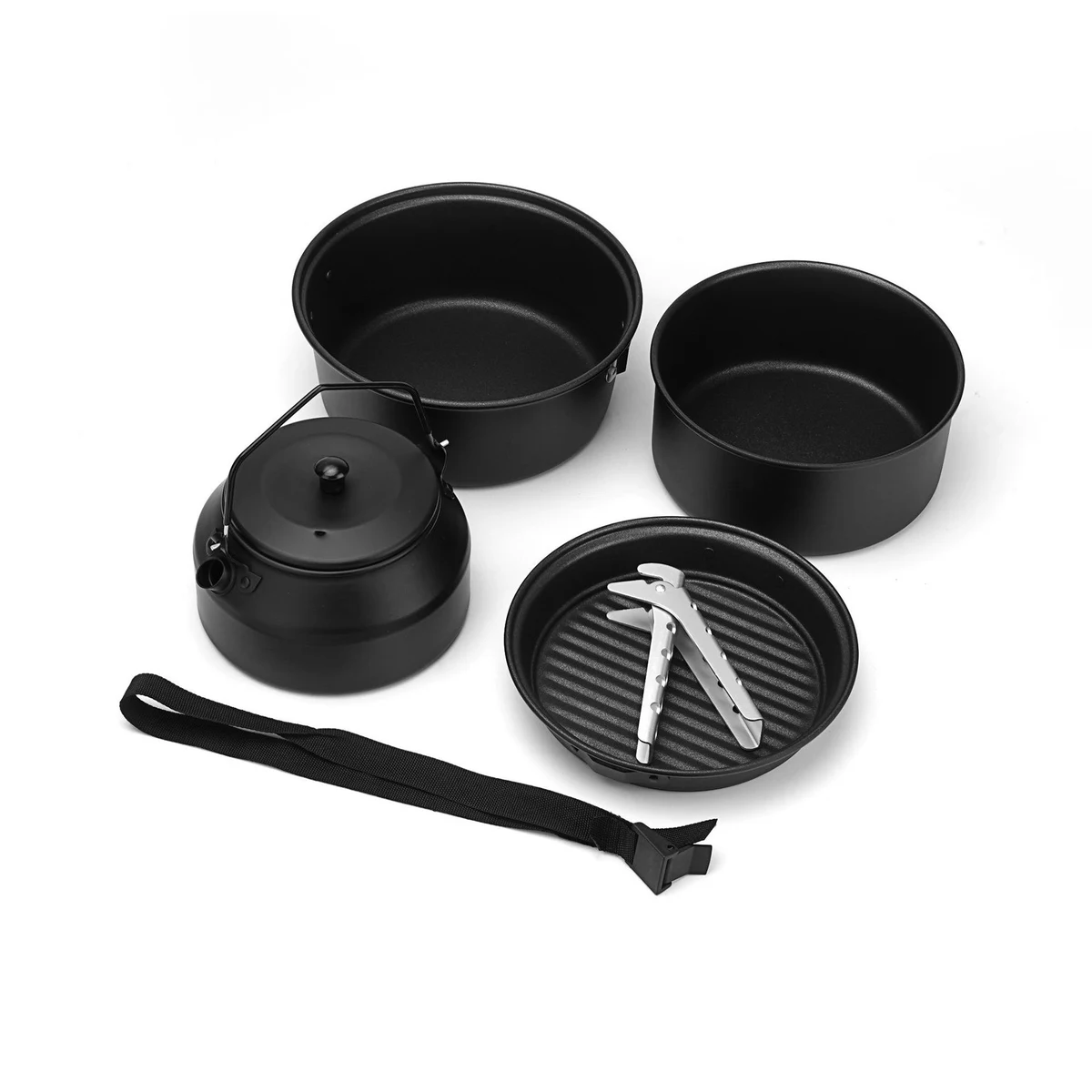 Nonstick Outdoor Cooking Pot Kettle Utensils Set 1