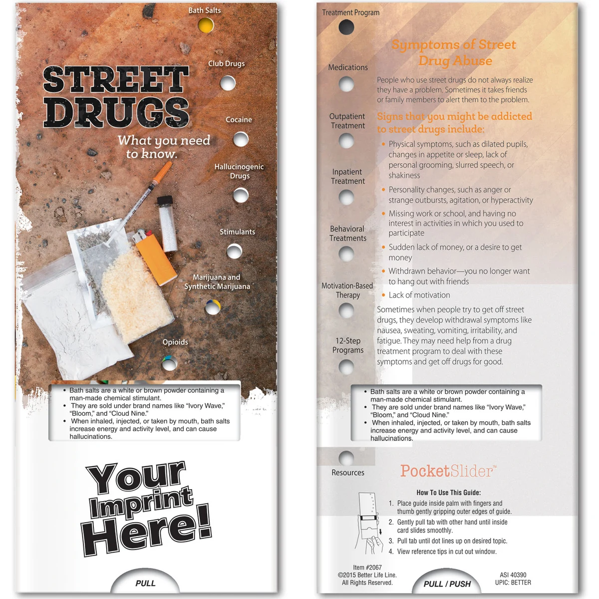 Pocket Slider - Street Drugs: What you need to know 1