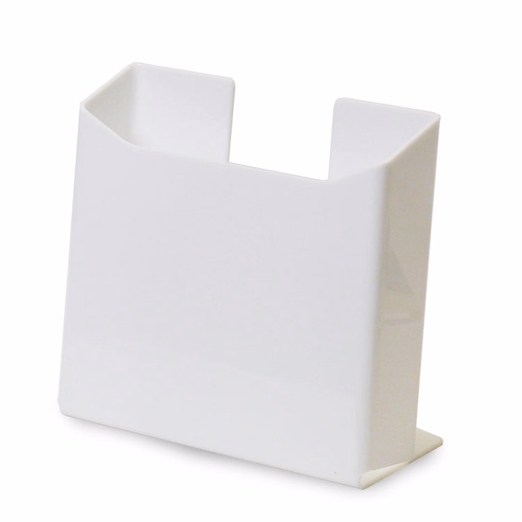 White Single Pocket Brochure Holder - 8.5w