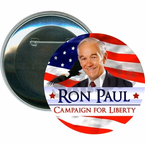 Ron Paul Campaign For Liberty, Political Button