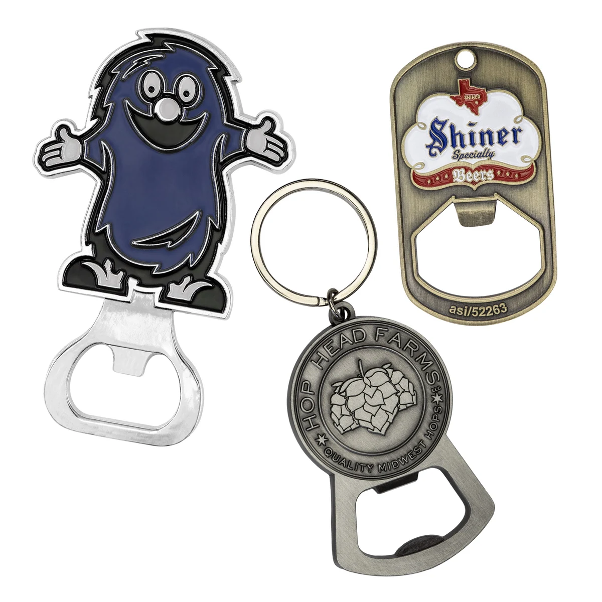 Custom Die Cast Bottle Openers (2.5") 1