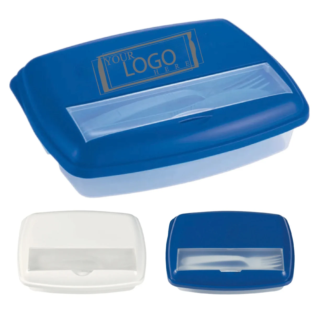 Custom Printed 3-Section Lunch Container 1