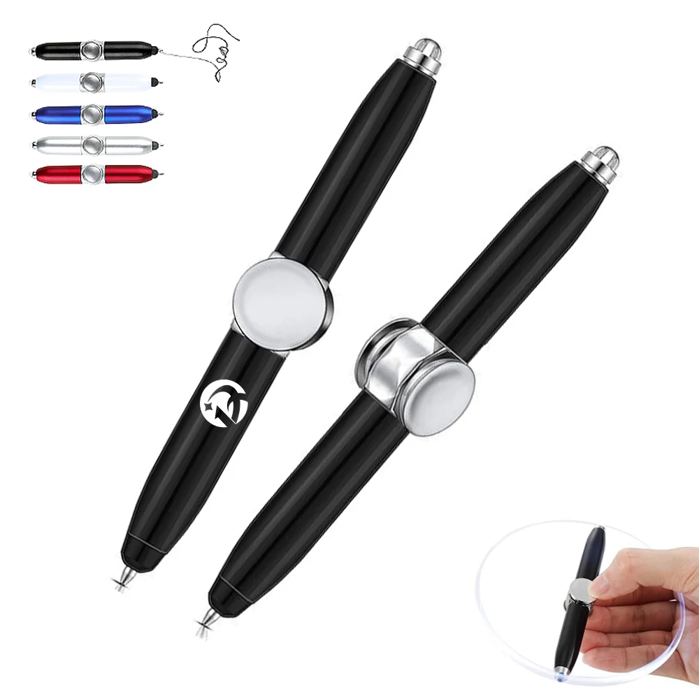 Dual-Function Spinner Pen with Stylus and Ballpoint Tip 1