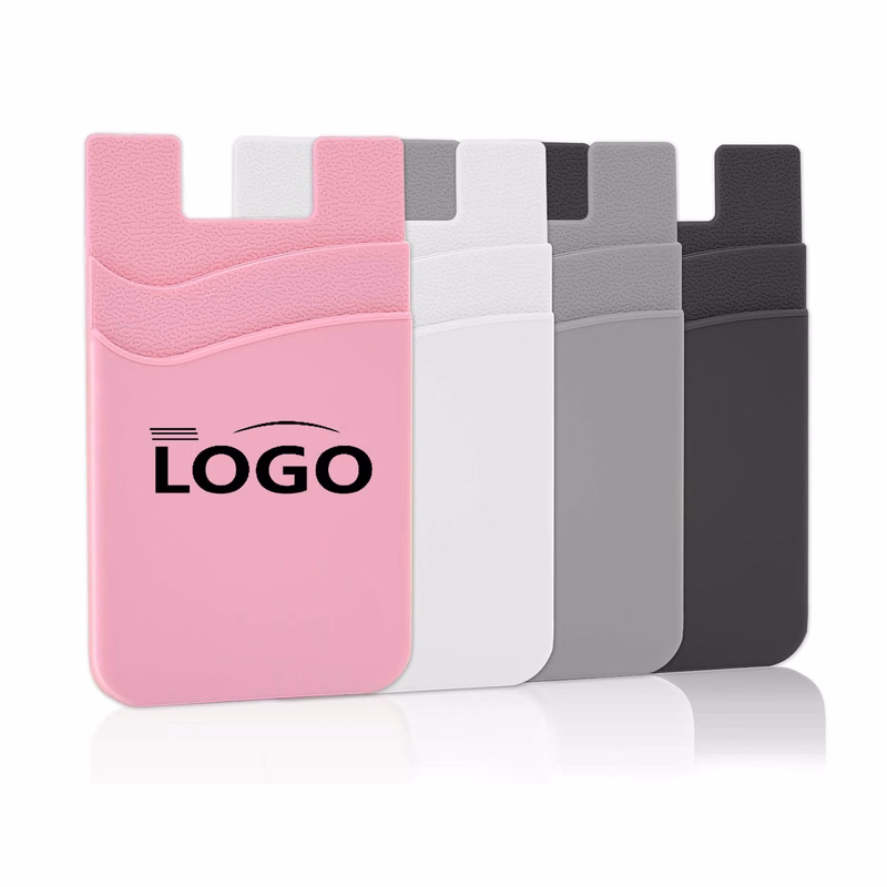 MOQ 100pcs Customizable Silicone Phone Wallet