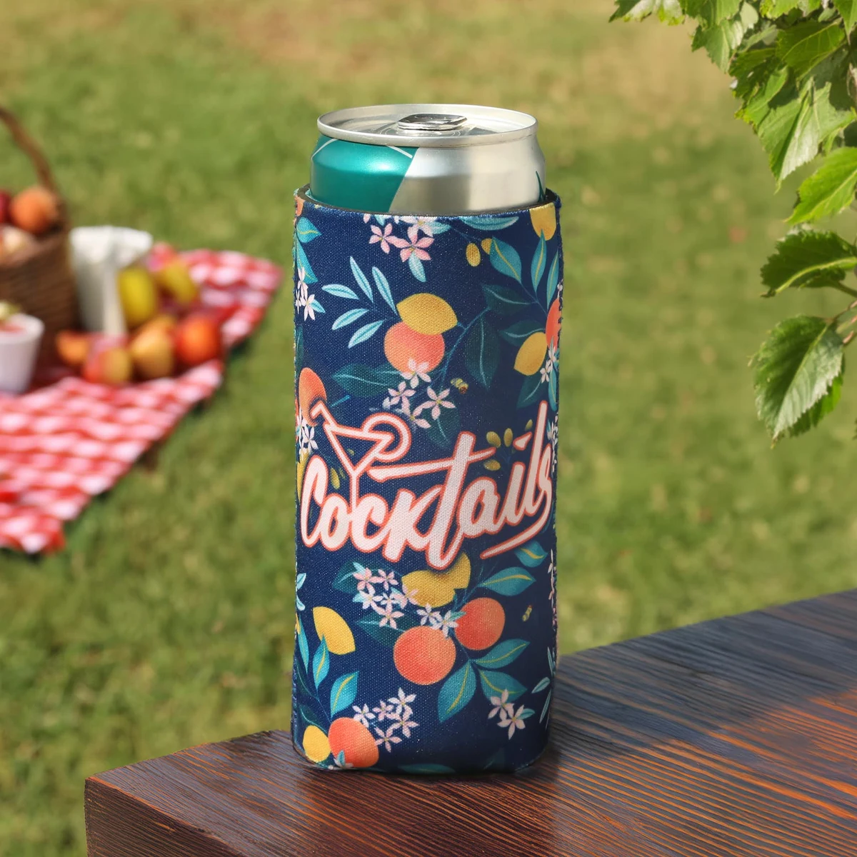 Overseas Direct Reversible Slim Neoprene Can Cooler 1