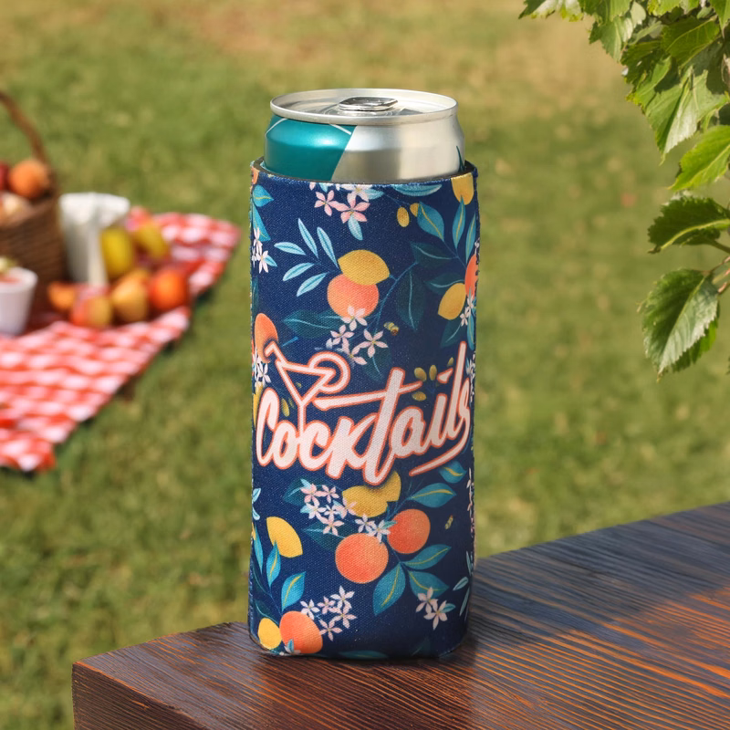Overseas Direct Reversible Slim Neoprene Can Cooler