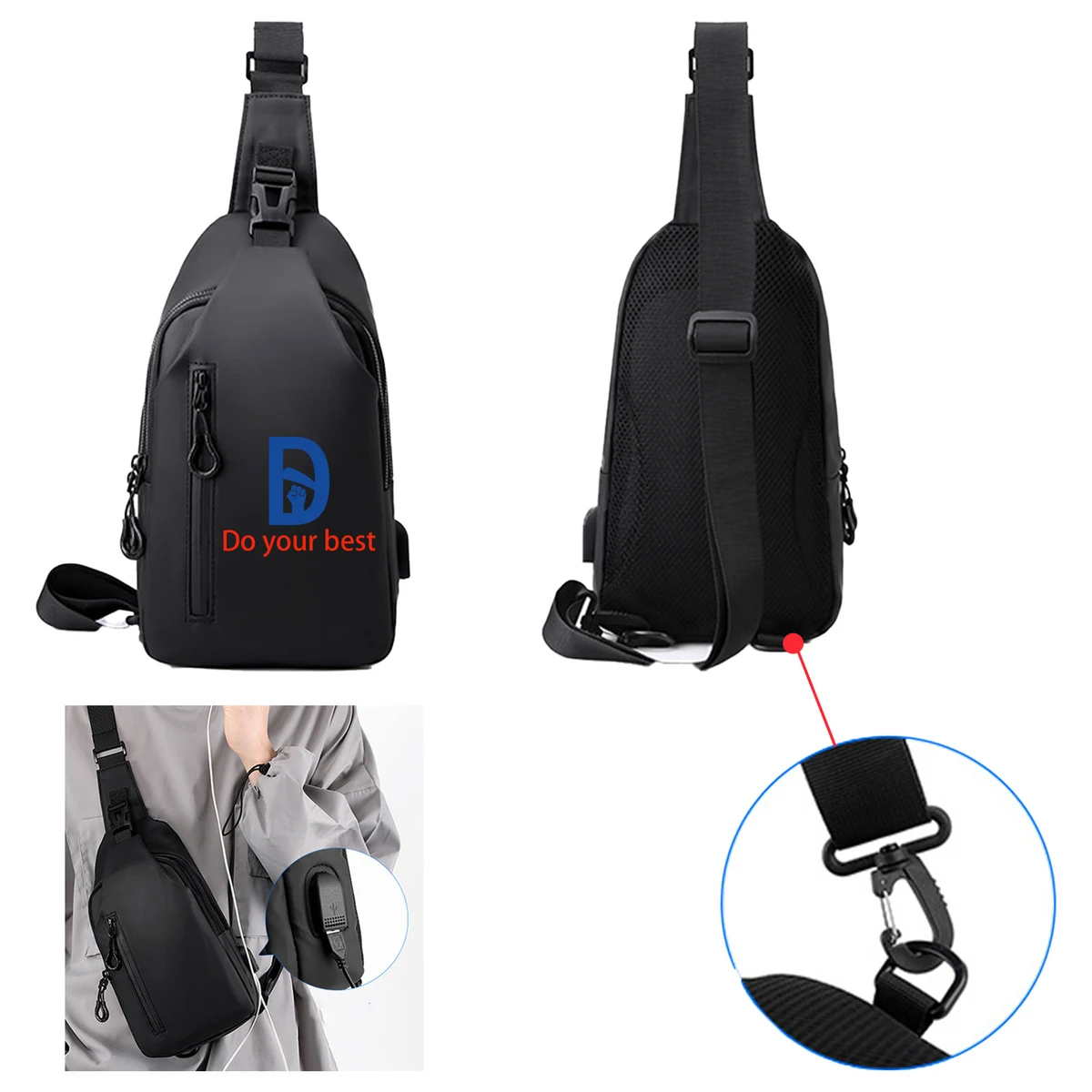 Waterproof Protable Camping Chest Bag MOQ 50 1