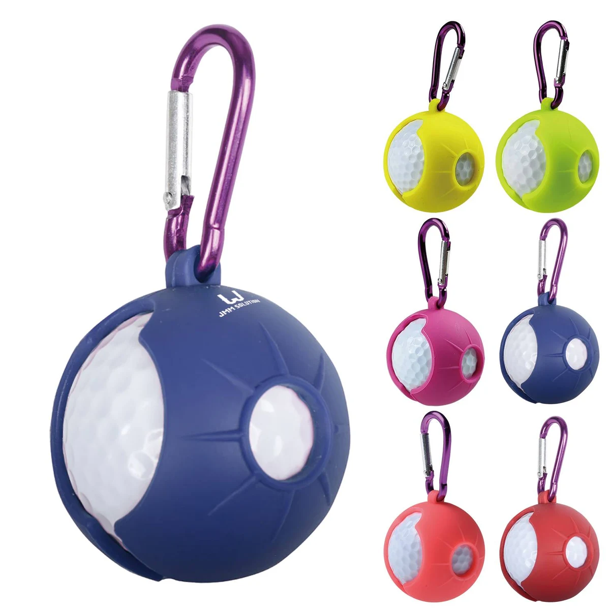 Golf Ball Silicone Protective Sleeve With Hook 1