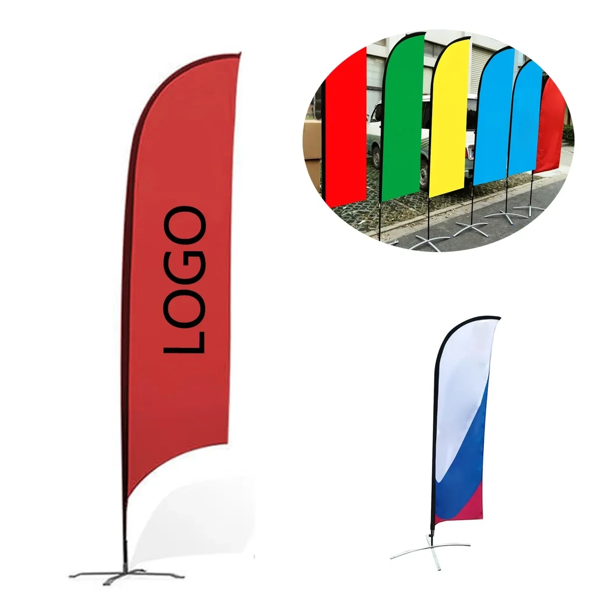 Beach Teardrop Flag 1