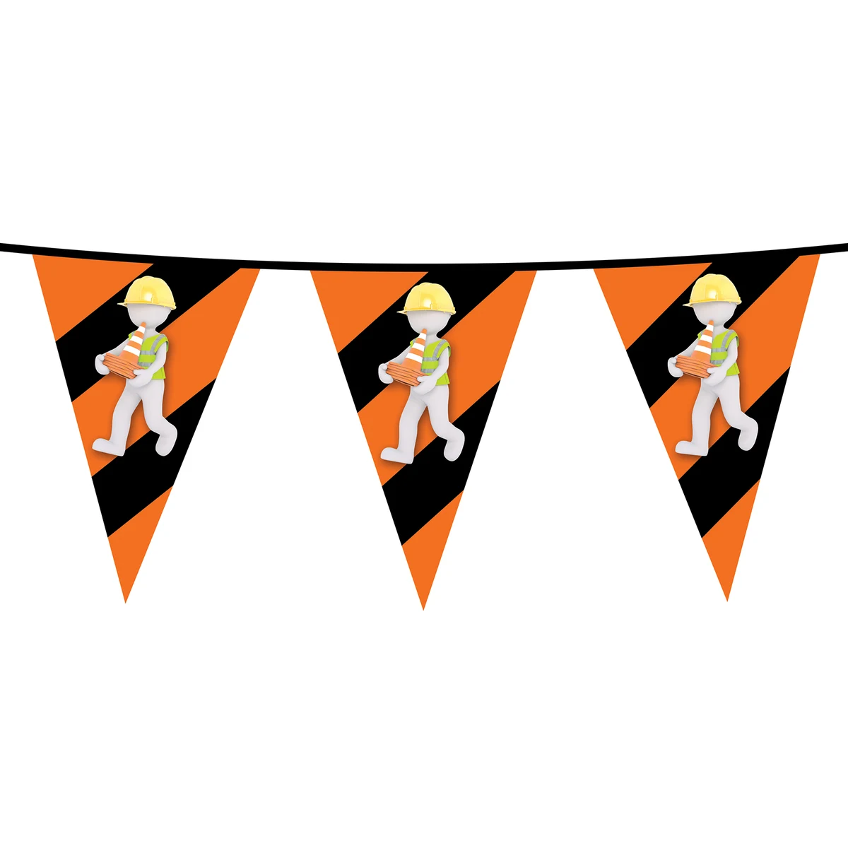 100' PVC Triangular Pennant Strings 1