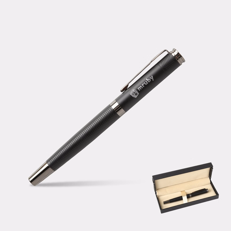 Titus® Wavy Pattern Luxury Signature Rollerball Pen Gift Box