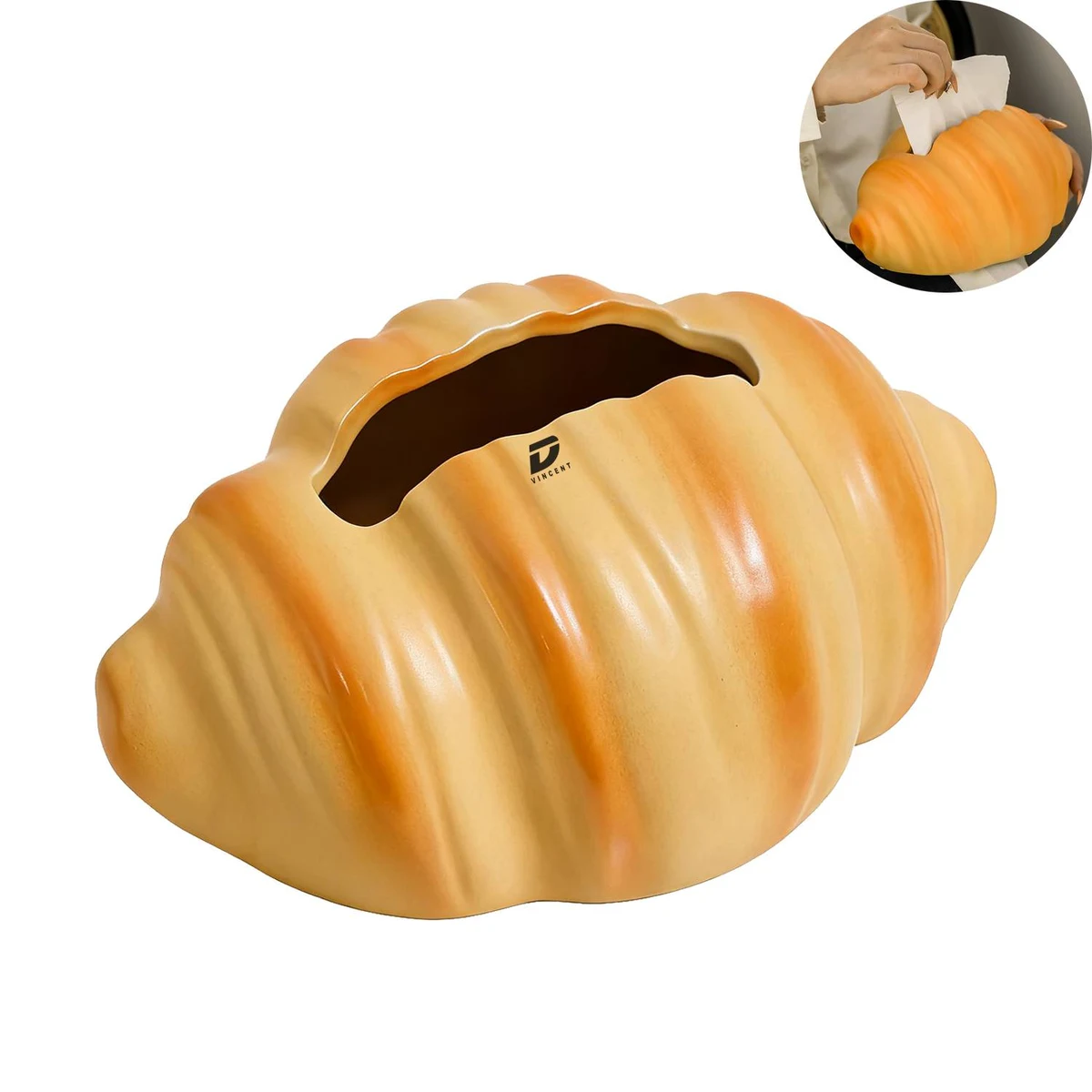 Croissant Ceramic Tissue Box 1