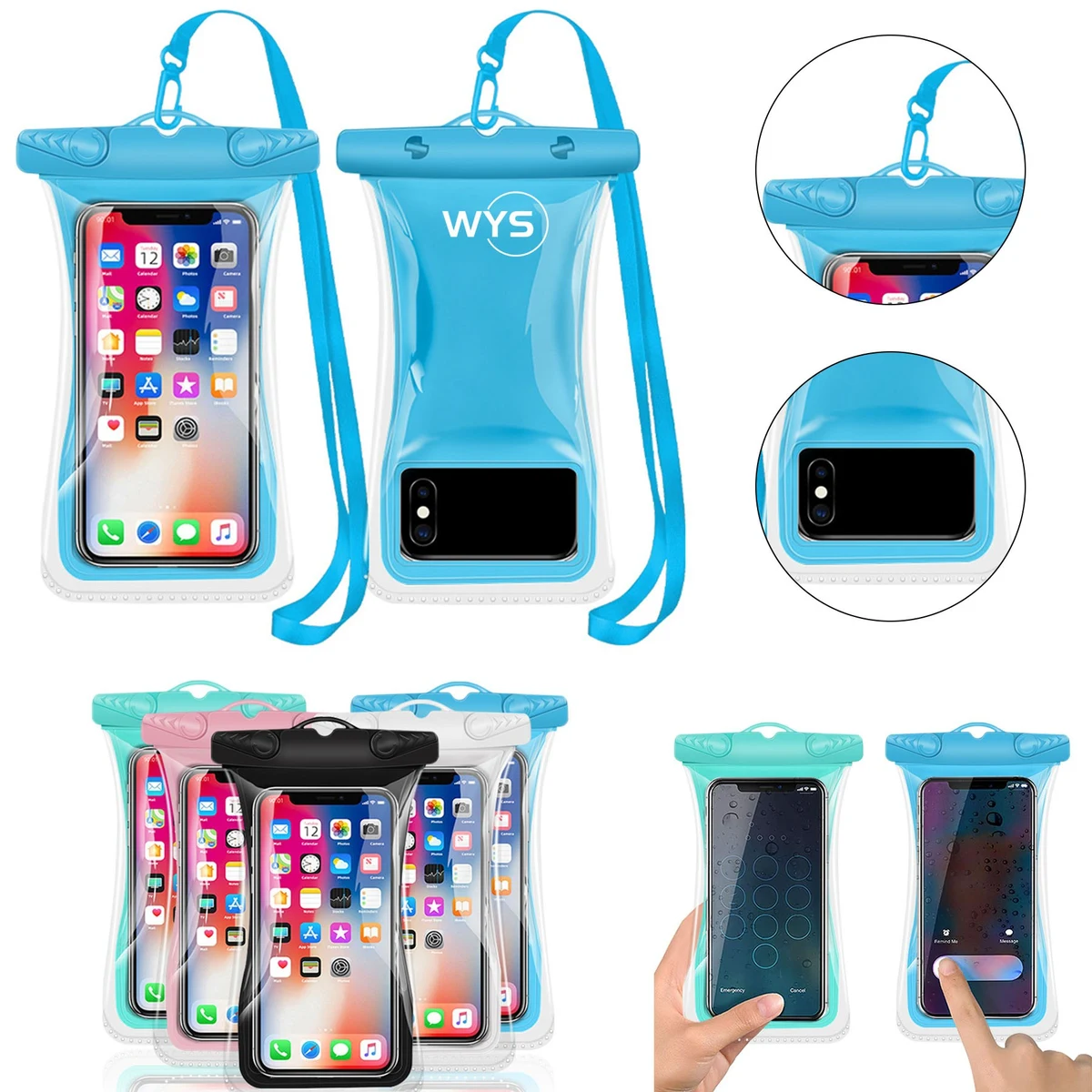 Universal IPX8 Waterproof Phone Case Dry Bag w/Lanyard 1