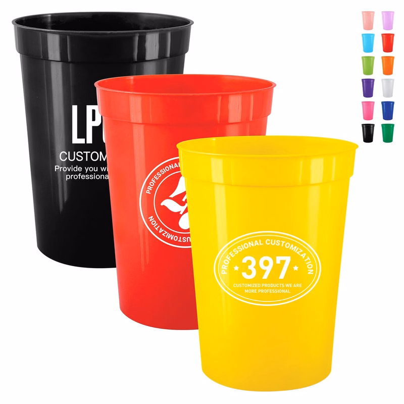 Reusable 16OZ Plastic Stadium Cups