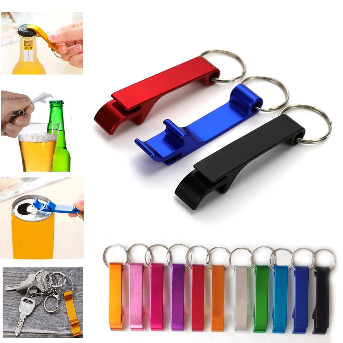 Aluminium Alloy Key Chain Openers for Beverage Can, Soda andBeer Bottle 1