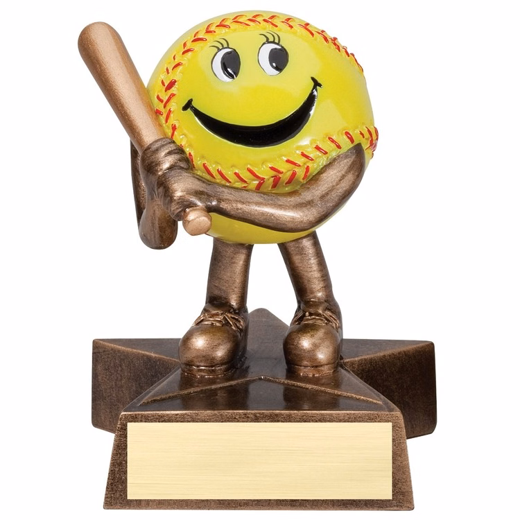 Softball Lil' Buddy Resin Award