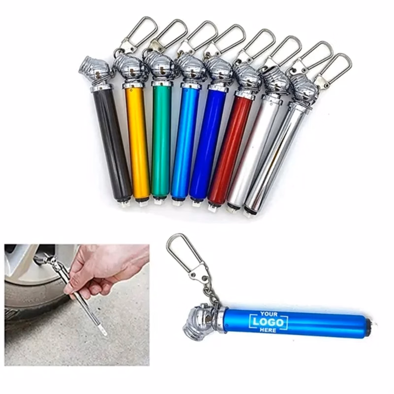 Portable Tire Pressure Gauge With Keychain