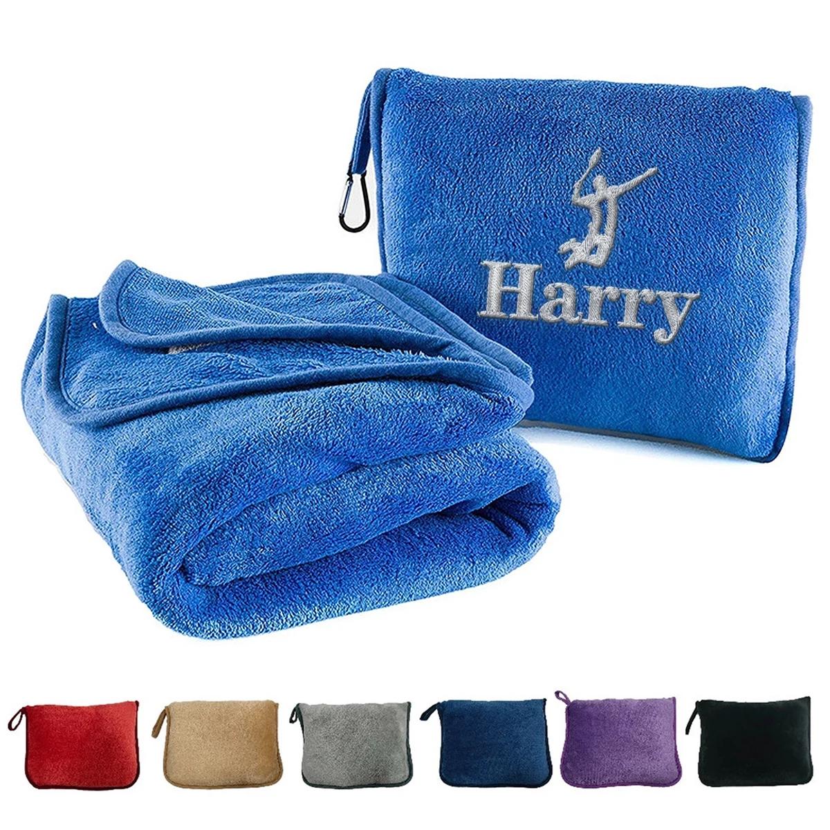 Premium Soft 2 In 1 Airplane Blanket 1