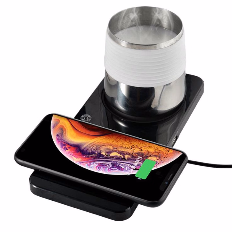2 in 1 Smart Mug Warmer Wireless Charging