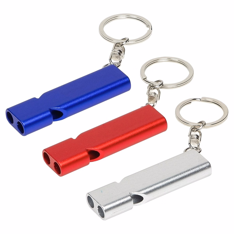 Quick-Alert Safety Whistle With Key Chain