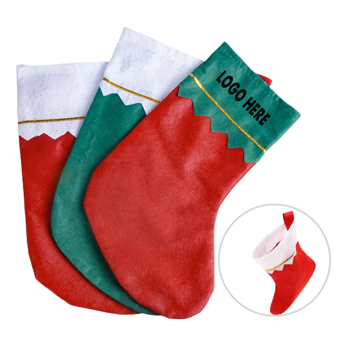 Felt Holiday Christmas Stocking 1