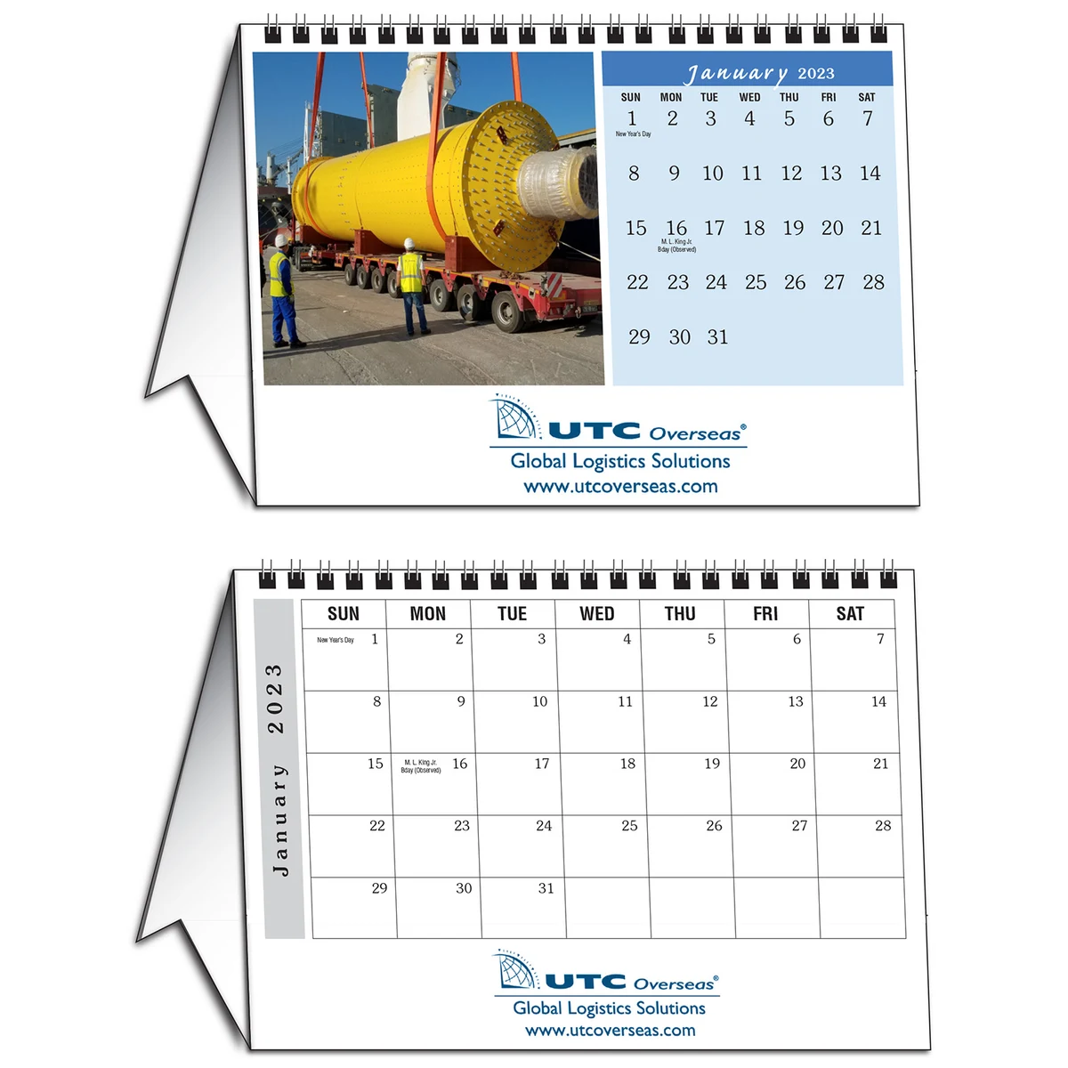 Full Color Desk Tent Calendar 1