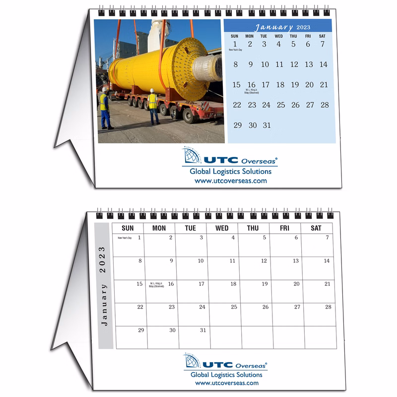 Full Color Desk Tent Calendar